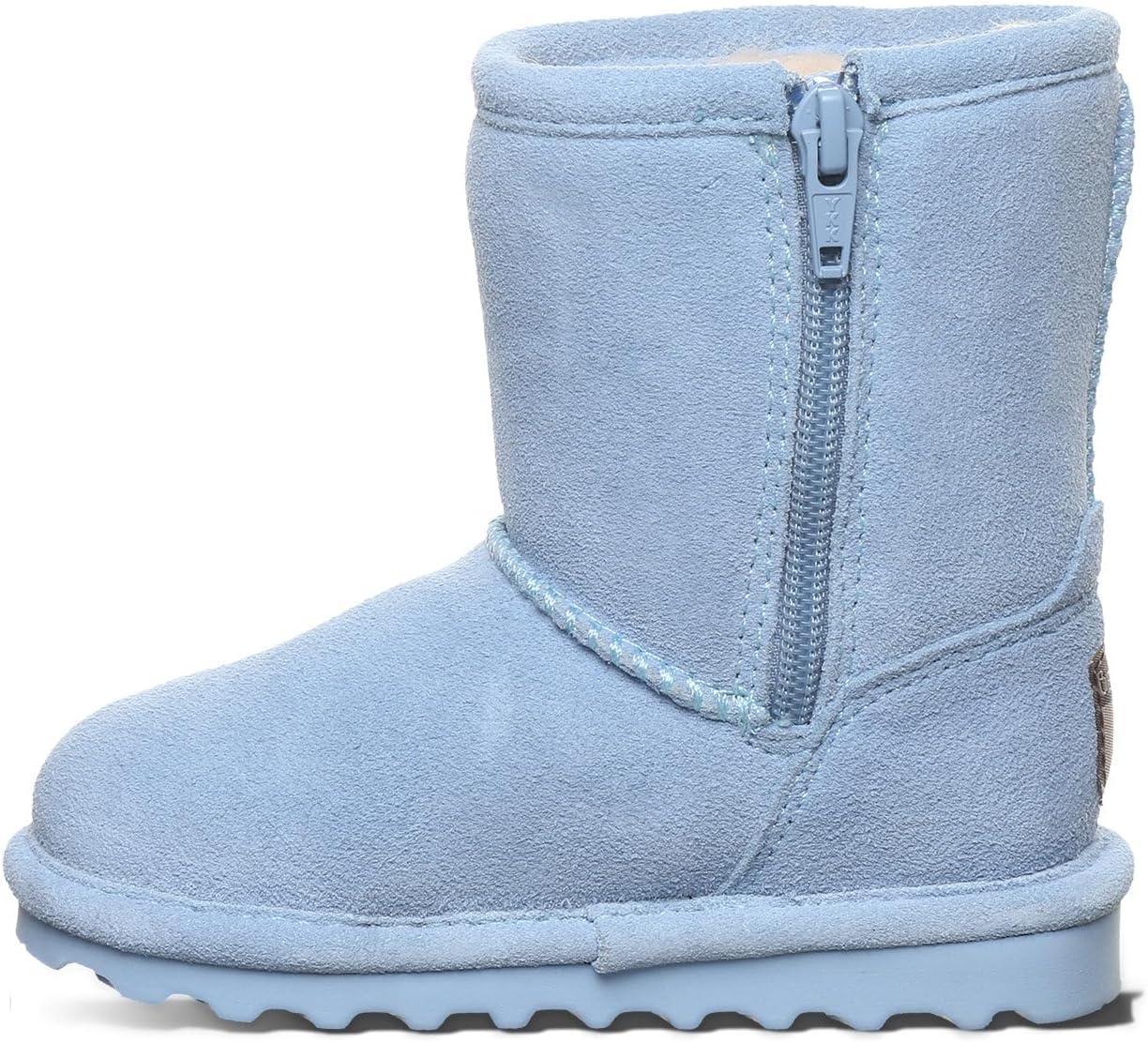 image:imageBEARPAW Elle Toddler  Kids SlipOn Boot with Zipper for Easy Wear  Comfortable Winter Boot for Kids  Multicolors amp SizesBlissful Blue