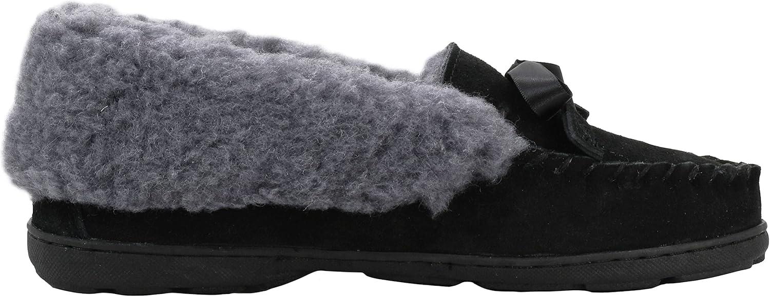 image:imageBEARPAW Womens Indio Lightweight amp Comfortable Slippers Multiple Sizes amp ColorsBlackGrey
