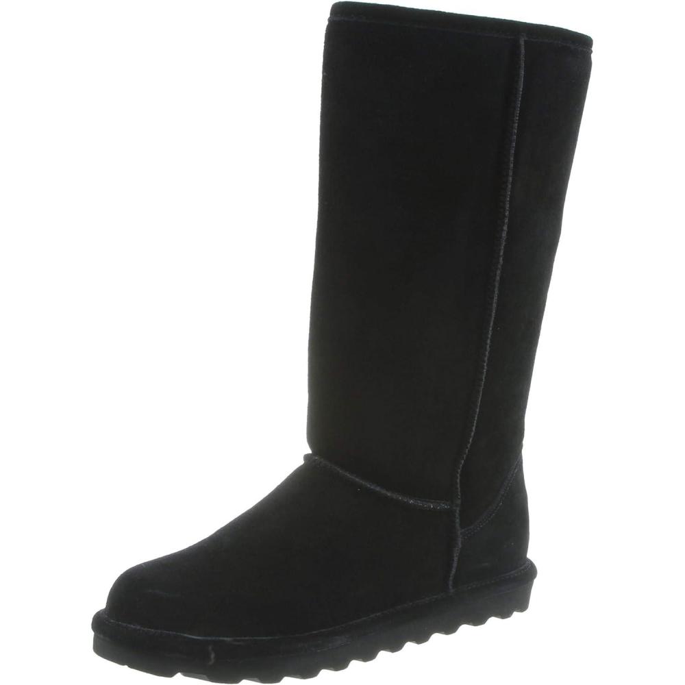 image:imageBEARPAW Elle Toddler  Kids SlipOn Boot with Zipper for Easy Wear  Comfortable Winter Boot for Kids  Multicolors amp SizesBlack