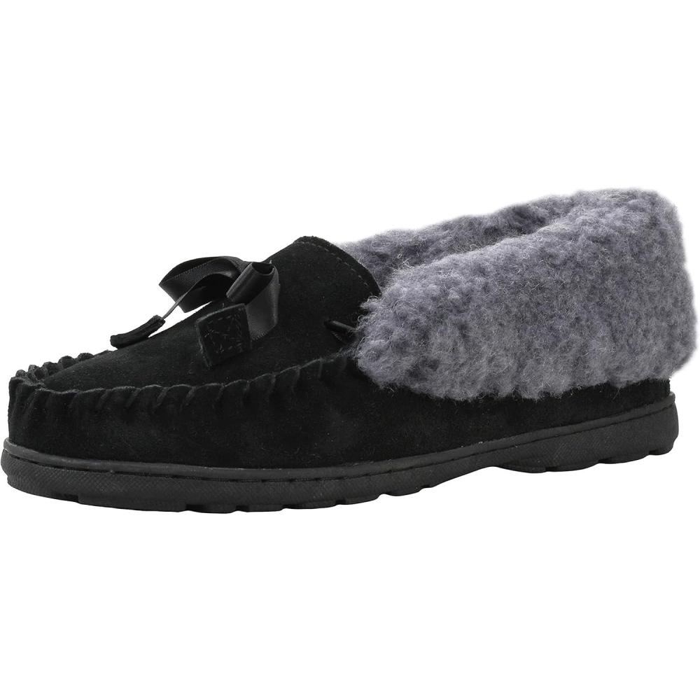 image:imageBEARPAW Womens Indio Lightweight amp Comfortable Slippers Multiple Sizes amp ColorsBlackGrey