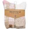 image:imageBEARPAW 4 Pair Pack Cozy Super Soft Lounge Socks Multi Pattern Crew SocksSimply Taupe