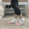 image:imageBEARPAW 4 Pair Pack Cozy Super Soft Lounge Socks Multi Pattern Crew SocksSimply Taupe