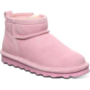 image:imageBEARPAW Shorty Youth Ankle Boot  Comfortable amp Durable Slip On Winter Boot for Kids  Multiple Colors amp SizesPrism Pink
