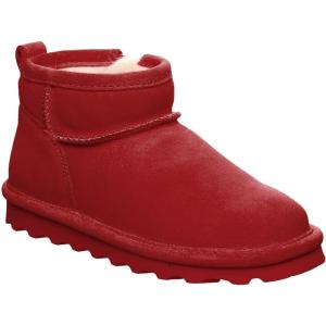 image:imageBEARPAW Shorty Youth Ankle Boot  Comfortable amp Durable Slip On Winter Boot for Kids  Multiple Colors amp SizesSanta Red