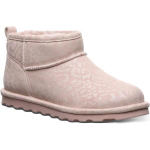 image:imageBEARPAW Womens Shorty Exotic Oat Snake BootPink Leopard Glitter