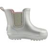 image:imageBEARPAW Toddler and Kids Chelsea Rain Boots Waterproof Rubber Rainboot GirlsBoys Light Water Shoes for Muddy ParkHikingChampagne Metallic