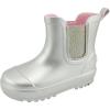 image:imageBEARPAW Toddler and Kids Chelsea Rain Boots Waterproof Rubber Rainboot GirlsBoys Light Water Shoes for Muddy ParkHikingChampagne Metallic