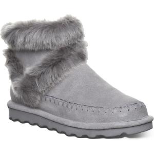image:imageBEARPAW Womens Chloe Gray Fog Boot Size 6  Womens Ankle Boot  Comfortable Winter Boot