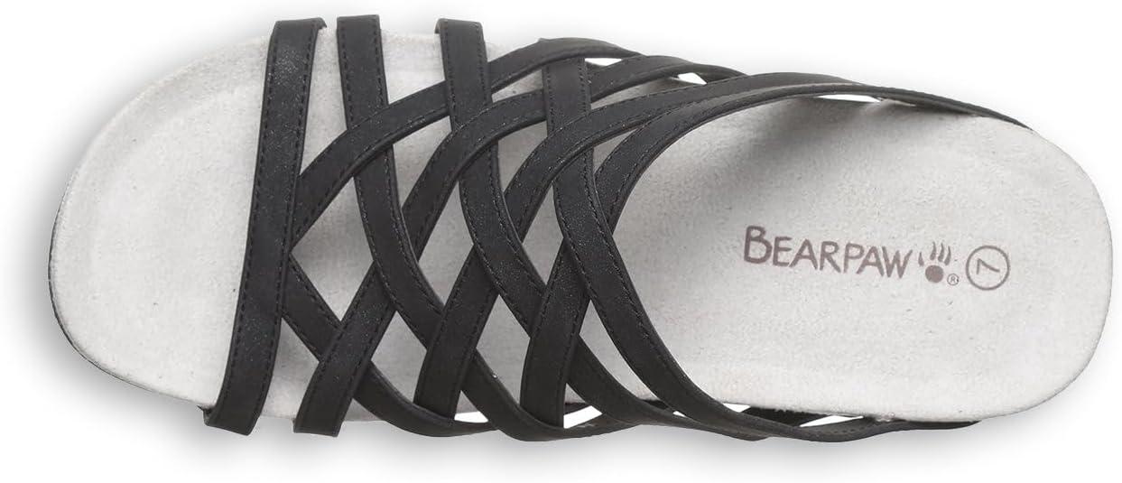 image:imageBEARPAW Womens Zinnia Sandal  Womens Sandal  Womens Shoe  Comfortable amp Lightweight  Multiple Colors amp SizesBlack