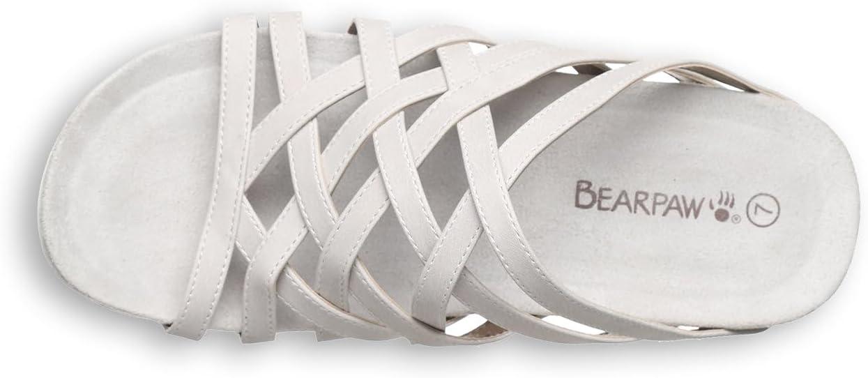 image:imageBEARPAW Womens Zinnia Sandal  Womens Sandal  Womens Shoe  Comfortable amp Lightweight  Multiple Colors amp SizesWhite
