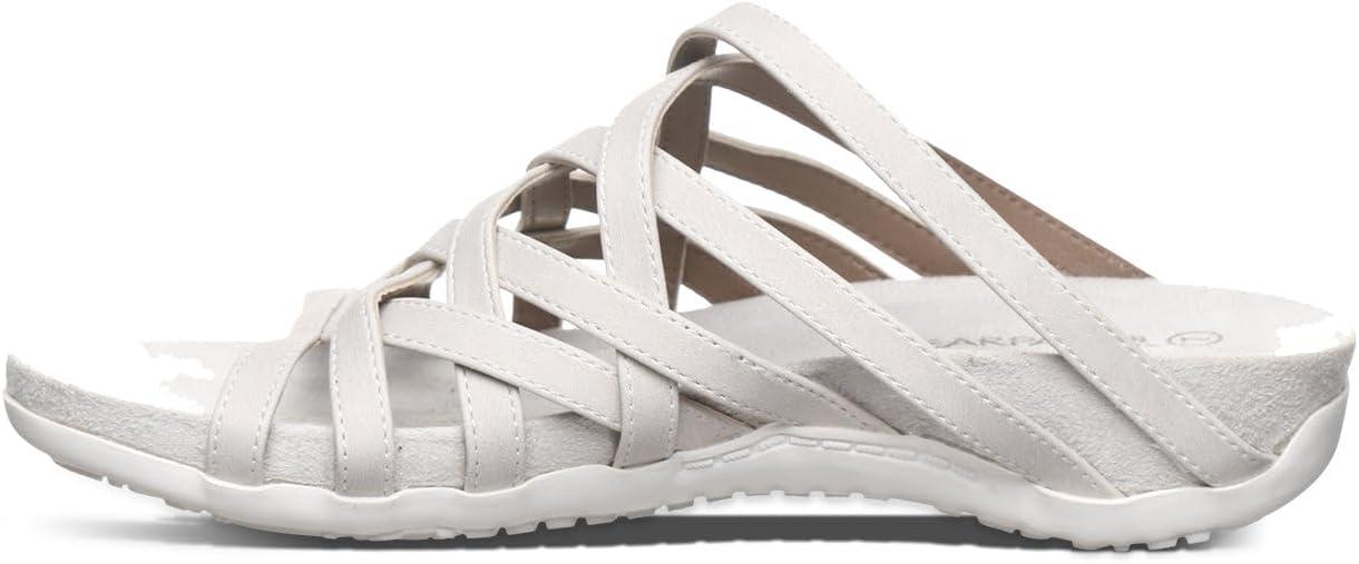 image:imageBEARPAW Womens Zinnia Sandal  Womens Sandal  Womens Shoe  Comfortable amp Lightweight  Multiple Colors amp SizesWhite