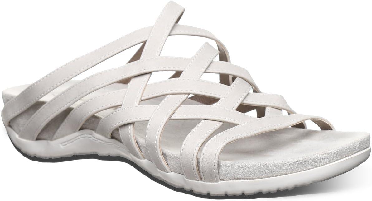 image:imageBEARPAW Womens Zinnia Sandal  Womens Sandal  Womens Shoe  Comfortable amp Lightweight  Multiple Colors amp SizesWhite