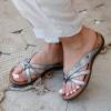 image:imageBEARPAW Womens Fawn Multiple Colors  Womens Slipon Sandal  Womens Shoe  Comfortable amp LightweightSilver