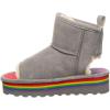 image:imageBEARPAW Womens Malia Multiple Colors  Womens Ankle Boot  Womens Open toe Boot  Comfortable Winter BootGray Fog