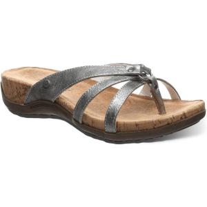 image:imageBEARPAW Womens Fawn Multiple Colors  Womens Slipon Sandal  Womens Shoe  Comfortable amp LightweightSilver