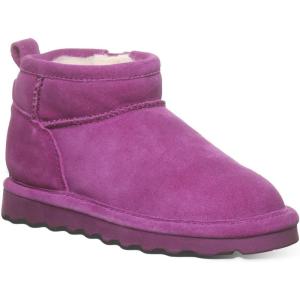 image:imageBEARPAW Shorty Youth Ankle Boot  Comfortable amp Durable Slip On Winter Boot for Kids  Multiple Colors amp SizesHypnotic Violet