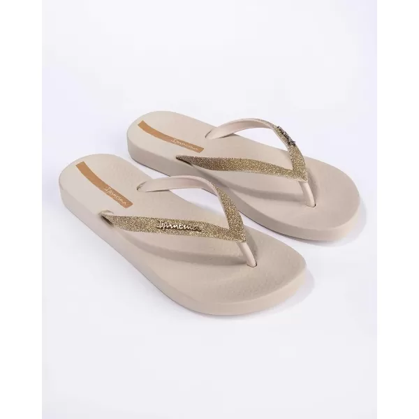 imageIpanema Womens Ana Collection Flip FlopsAna Sparkle  BeigeBeige