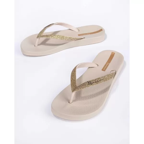 imageIpanema Womens Ana Collection Flip FlopsAna Sparkle  BeigeBeige