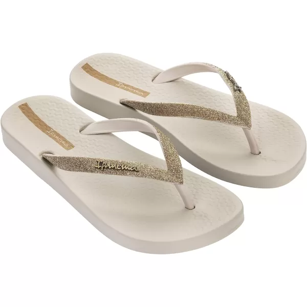 imageIpanema Womens Ana Collection Flip FlopsAna Sparkle  BeigeBeige