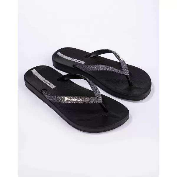 imageIpanema Womens Ana Collection Flip FlopsAna Sparkle  BlackBlack