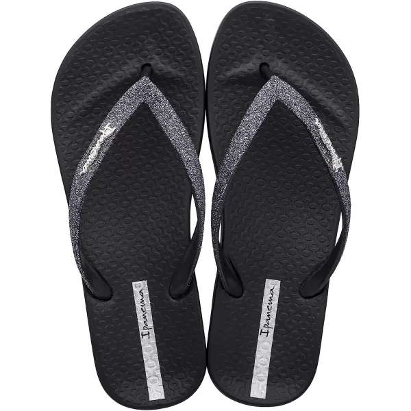 imageIpanema Womens Ana Collection Flip FlopsAna Sparkle  BlackBlack