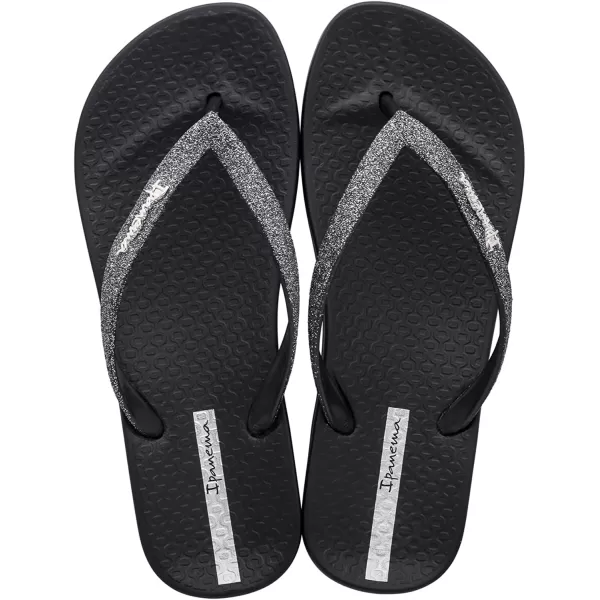 imageIpanema Womens Ana Collection Flip FlopsAna Sparkle  BlackBlack