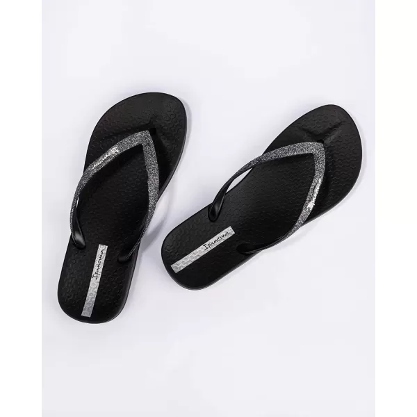 imageIpanema Womens Ana Collection Flip FlopsAna Sparkle  BlackBlack