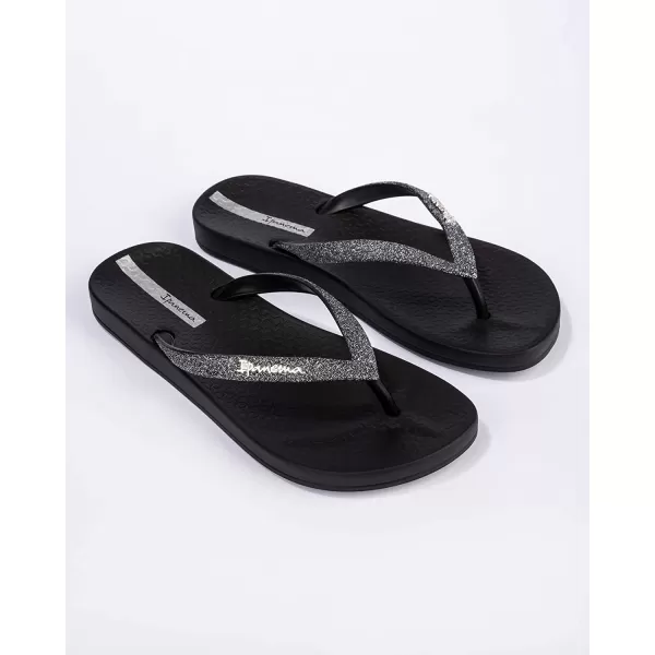 imageIpanema Womens Ana Collection Flip FlopsAna Sparkle  BlackBlack