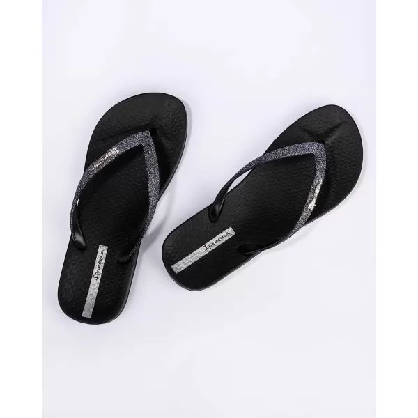 imageIpanema Womens Ana Collection Flip FlopsAna Sparkle  BlackBlack