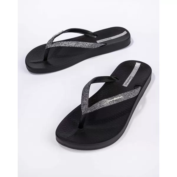 imageIpanema Womens Ana Collection Flip FlopsAna Sparkle  BlackBlack
