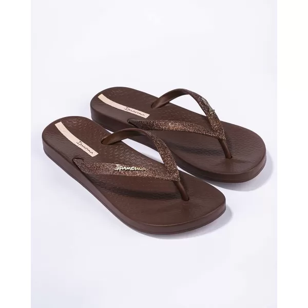 imageIpanema Womens Ana Collection Flip FlopsAna Sparkle  BrownBrown
