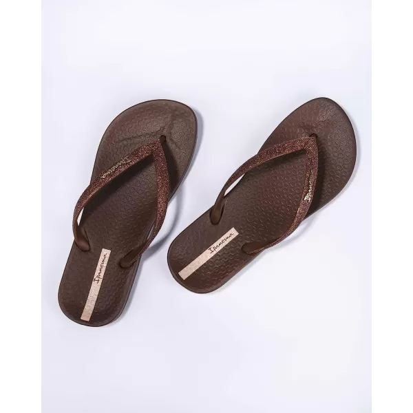 imageIpanema Womens Ana Collection Flip FlopsAna Sparkle  BrownBrown