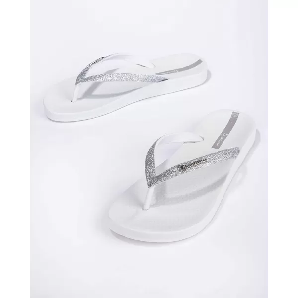 imageIpanema Womens Ana Collection Flip FlopsAna Sparkle  WhiteSilver