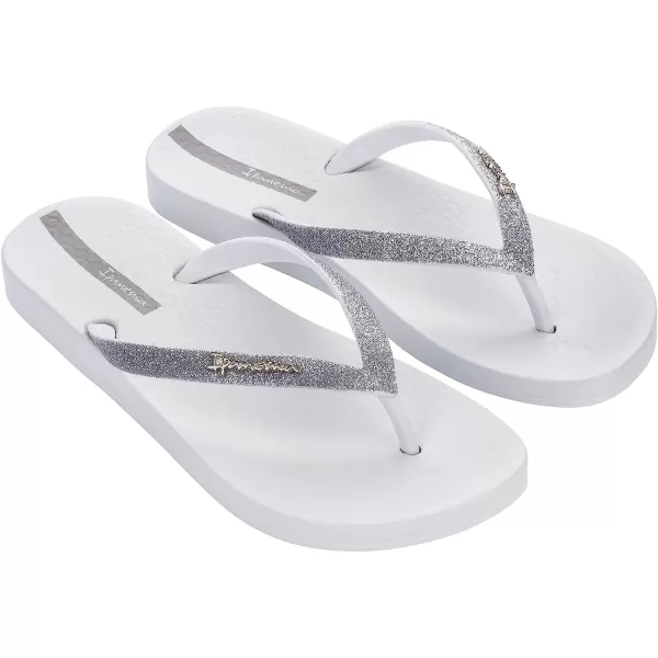 imageIpanema Womens Ana Collection Flip FlopsAna Sparkle  WhiteSilver