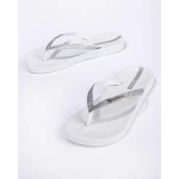 imageIpanema Womens Ana Collection Flip FlopsAna Sparkle  WhiteSilver