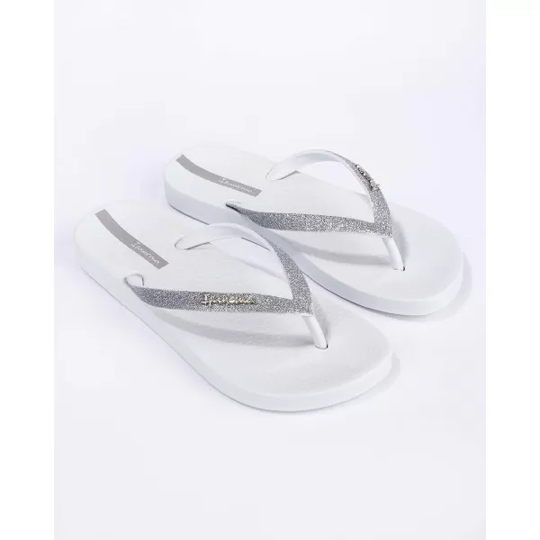 imageIpanema Womens Ana Collection Flip FlopsAna Sparkle  WhiteSilver