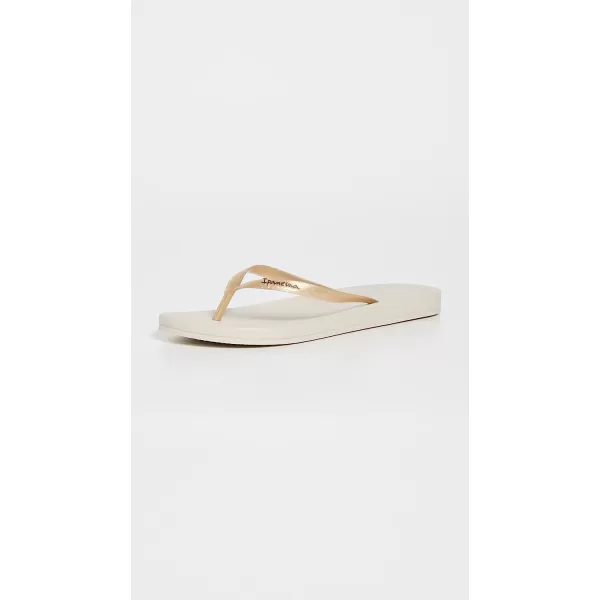 imageIpanema Womens Ana Collection Flip FlopsAna Tan  BeigeGold