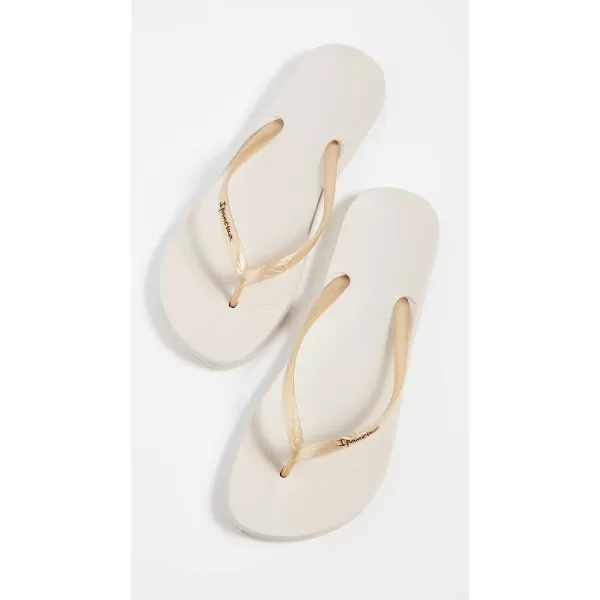 imageIpanema Womens Ana Collection Flip FlopsAna Tan  BeigeGold