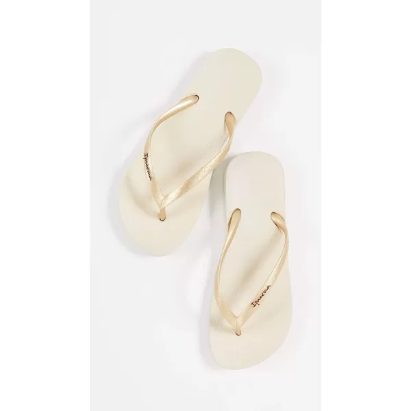 imageIpanema Womens Ana Collection Flip FlopsAna Tan  BeigeGold