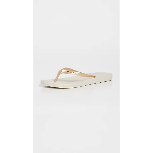 imageIpanema Womens Ana Collection Flip FlopsAna Tan  BeigeGold