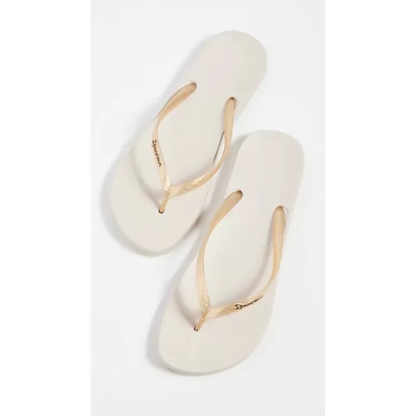 imageIpanema Womens Ana Collection Flip FlopsAna Tan  BeigeGold