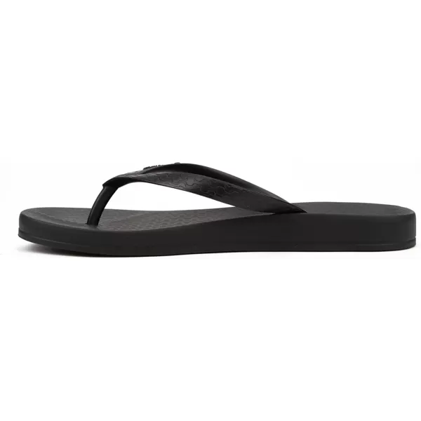 imageIpanema Womens Ana Collection Flip FlopsAna Tan  BlackBlack