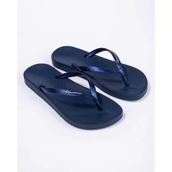 imageIpanema Womens Ana Collection Flip FlopsAna Tan  BluePearly Blue