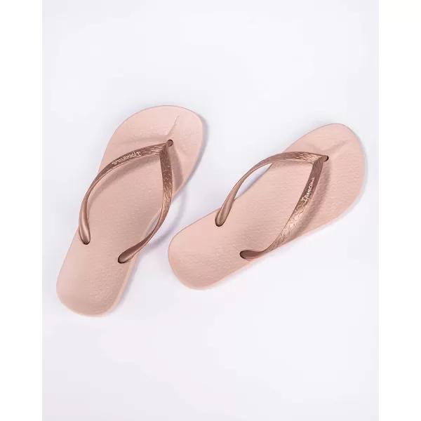 imageIpanema Womens Ana Collection Flip FlopsAna Tan  PinkMetallic Pink