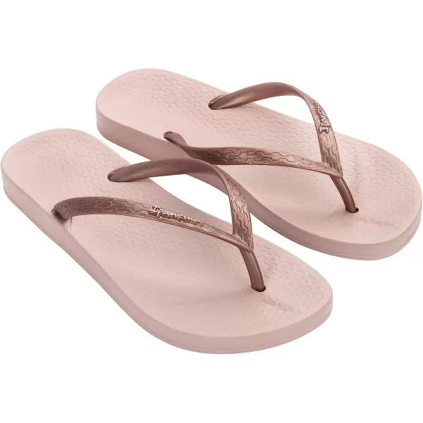 imageIpanema Womens Ana Collection Flip FlopsAna Tan  PinkMetallic Pink
