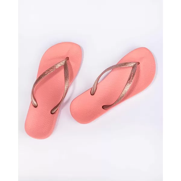 imageIpanema Womens Ana Collection Flip FlopsAna Tan  PinkRose