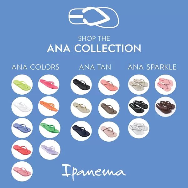imageIpanema Womens Ana Collection Flip FlopsAna Tan  PinkRose