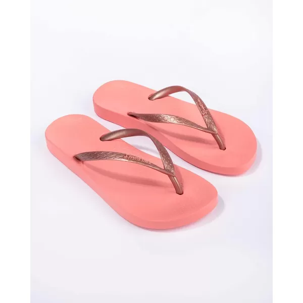 imageIpanema Womens Ana Collection Flip FlopsAna Tan  PinkRose