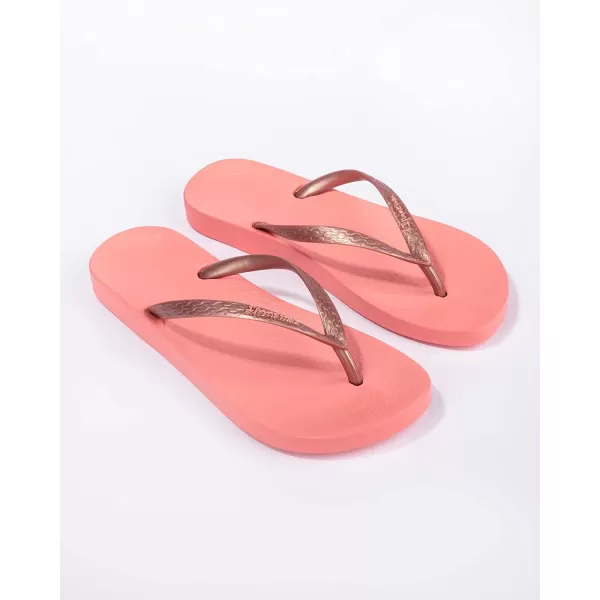 imageIpanema Womens Ana Collection Flip FlopsAna Tan  PinkRose