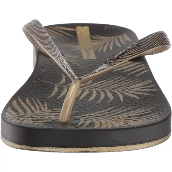 imageIpanema Womens Ana Collection Flip FlopsBlackGold